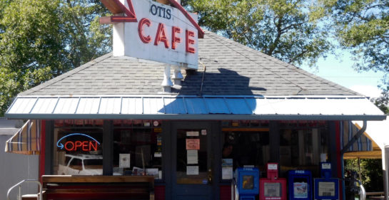 Frontal view of the Otis Cafe